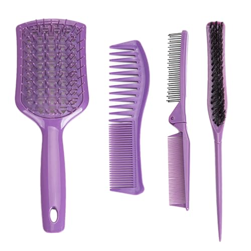 Kit portátil para el cuidado del cabello, cepillo de peinado desenredante, herramienta de masaje plegable, accesorios de aseo multifuncionales, juego para niñas, cuidado de belleza para mujeres, salón