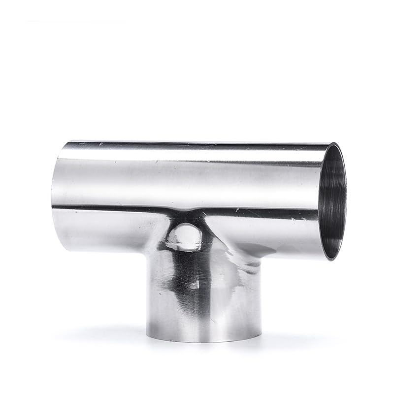 Te en T de acero inoxidable 304 altamente resistente para tuberías de 57x2mm 4