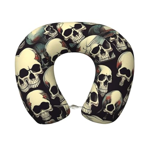 Almohada para Viaje de Espuma viscoelástica con funda negra miniatura 1