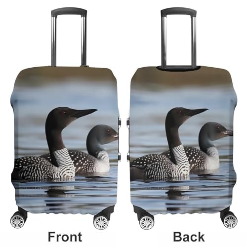 Loon Birds Luggage Cover, Washable Elastic Suitcase Cover Protector Fit 18-32 Inch Luggage3
