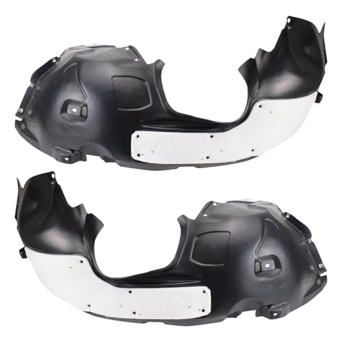 Image of TRQ Front Driver and Passenger Side Inner Fender Liner Set Compatible with 2014-2018 Ford Transit Connect Titanium & XLT
