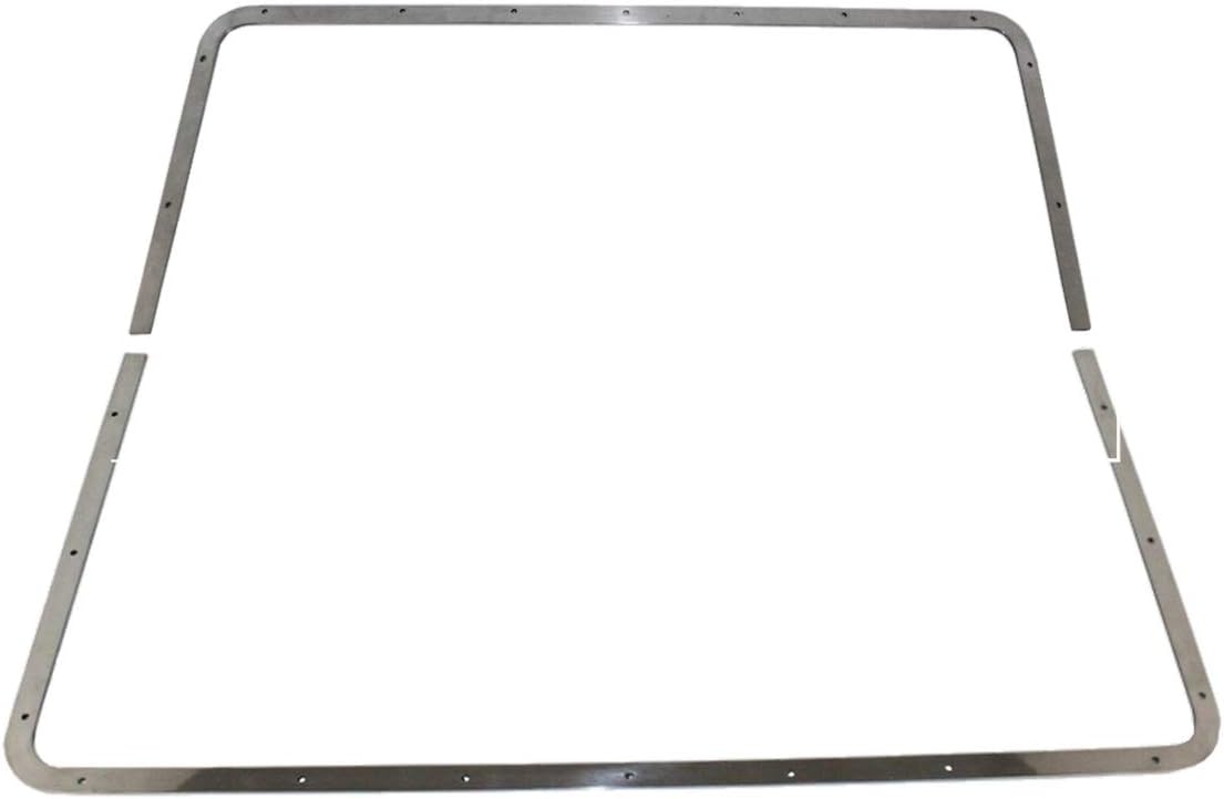 Peterbilt 379 Extended Hood Complete Grille Kit, Stainless Steel, Includes bolts