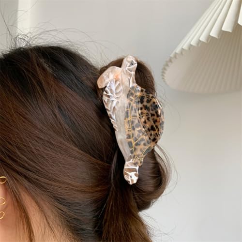 Pinza para cabello pequeña color marrón miniatura 4