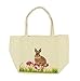 Produktbild HAAC Deko Ostertasche Ostern Osterkorb Osternest Hase mit Blumen und Henkel 16 cm x 16 cm x 10 cm