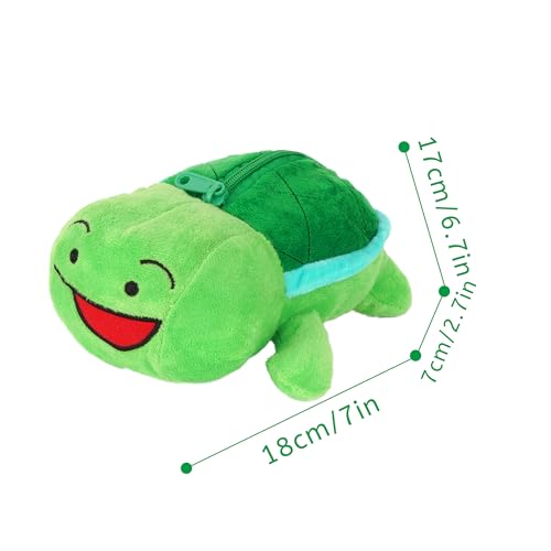 Image of Minache Women Animal Frog Plush Stationery Pouch Pen Pencil Case Ladies Cosmetic Bag