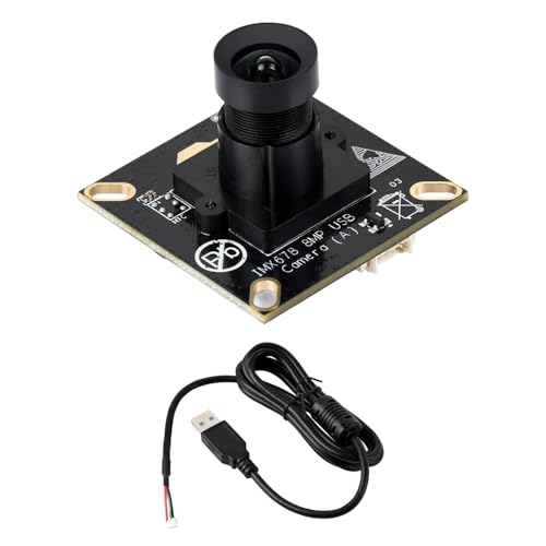 waveshare IMX678 8MP M12 USB Camera Module IMX678 Sensor Chip USB2.0 Port Better Sensitivity in Low-Light Condition Easy to Use