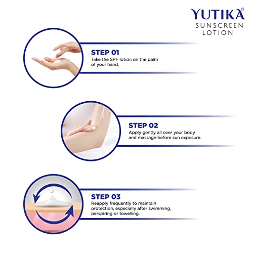 Image of Yuthika Almond Body Lotion 200ml with Sunscreen Lotion 100ml, Sunscreen SPF 30 PA+++ with UVA & UVB Protection, Nourishing Body Lotion for Women & Men