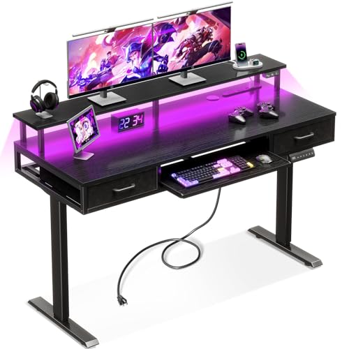 大特価■ 電動昇降デスク 昇降式 引き出し 幅120 パソコンデスク 衝突検知 FlexiSpot デスク 昇降 Sanodesk E150 電動昇降デスク パソコン