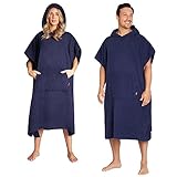 VIELE FARBEN ZUR AUSWAHL: Unsere Poncho Bademantel Damen und Herren Kollektion stellt verschiedene, modische Farben zur Auswahl. Durchstöbern Sie Bildergalerie und wählen Sie Ihren Poncho Bademantel mit Kapuze