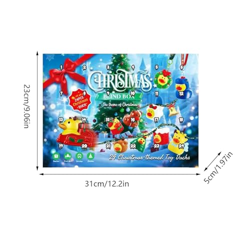 Boîte calendrier de 24 canards de Noël pour animation de carnaval
