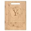 Housewarming GiftBamboo Carved Cutting Board Gift for Home KitchenCampingBarbecueBBQ Congratulations First House GiftBless New Home GiftWedding GiftChristmas GiftMonogrammed Initial Letter Y