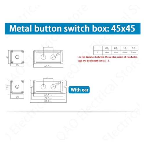 Boîte de commutation 5 trous 19mm en aluminium étanche pour commande électrique extérieure
