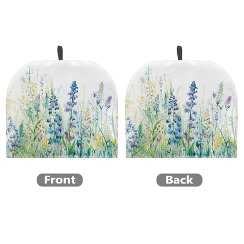Image of White Wildflowers Tea Cozy for Teapot Tea Insulated Cosy for Kitchen Accessory Keeping Warm Teapot Dust Protector Home Kitchen Decorative