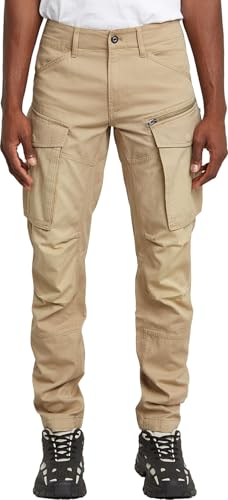 G-STAR Raw - Mens Rovic Zip 3D Regular Tapered Pants, Color Lion, Size: 33W x 34L