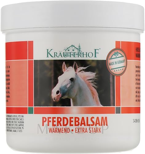 KrauterhofF - Gel de calentamiento invernal (efecto fuerte) con lúpulo, milenrama, muérdago, bálsamo de limón, hojas de vid, castaño de indias, 250 ml