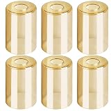 6 Pack Gold Glass Shades Replacement,5.51in Height,3.94in Diameter,1.65in Fitter,High Transmittance