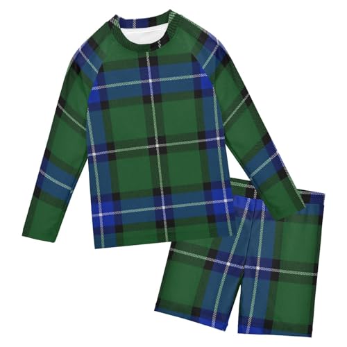 Traje de baño infantil anti-UV con diseño de dos piezas de 3 a 10 años