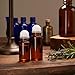 2Pcs 50ml Brown Glass Essential Oil Roller Bottles,Perfume Roller,Refillable Roll on Bottles Container Empty Deodorant Rollerball Beauty Personal Care Tools for Fragrance Cosmetics
