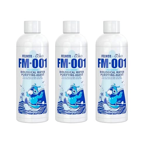 Image of Aquarium Water Clarifier | FM-001 | Fish Tank Water Purifier and Algae Remover | 100% Fish Safe Biological Agent | Suitable for Fresh Water (300ml)