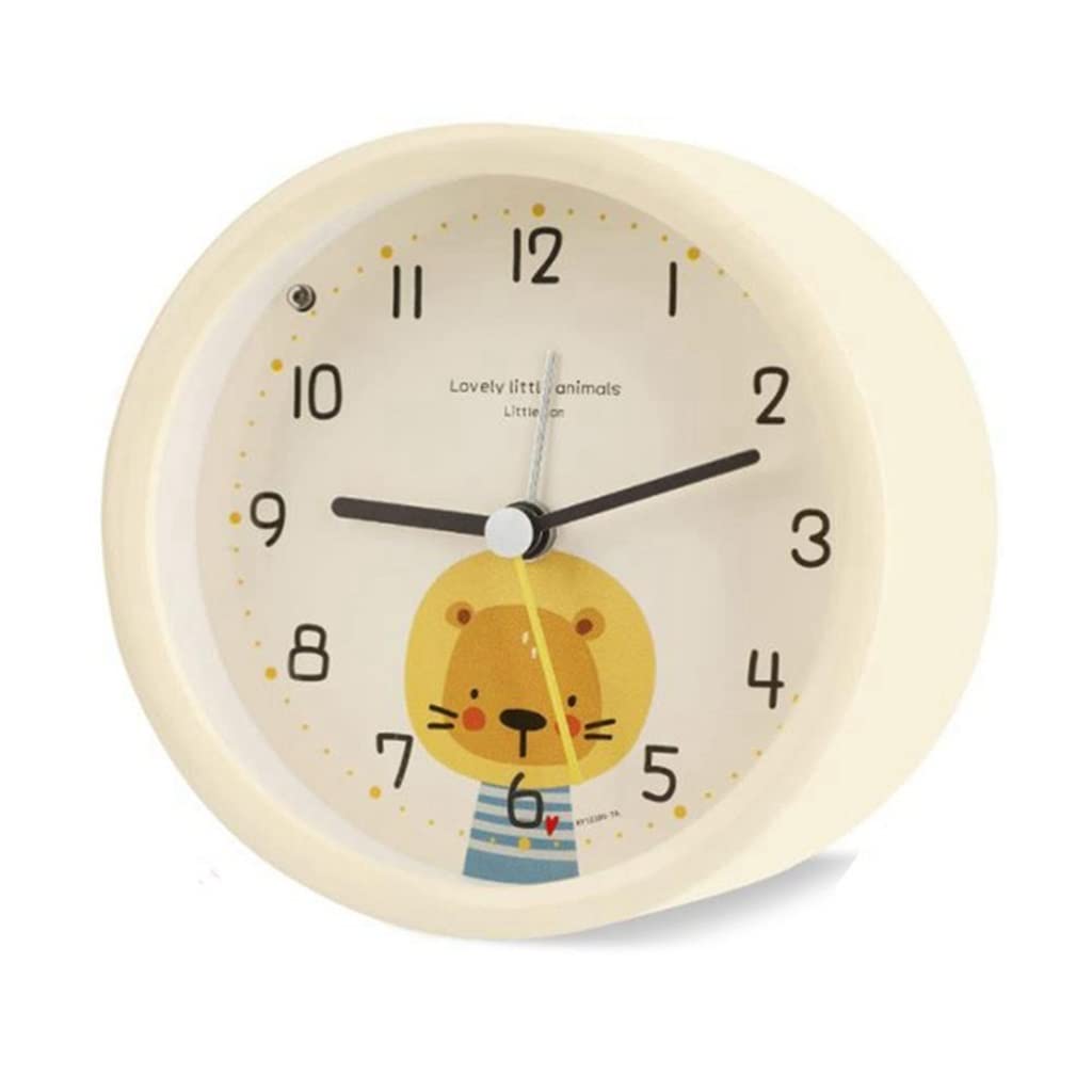 HRWLY No ticking sound with light alarm clock, travel without small(black-Blue Exorcist1)