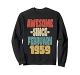 Photo Gallery 1959 compleanno vintage retro impressionante dal febbraio 1959 felpa Photo Gallery 1959 compleanno vintage retro impressionante dal febbraio 1959 felpa