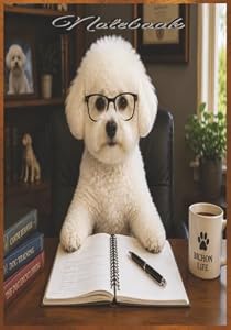 Notebook: Bichon Frise Notebook | 7" x 10" Ruled Journal | 300 Lined Pages | Dog Lover Writing Notebook Diary, Planner | Gift for Bichon Frise Owners and Enthusiasts