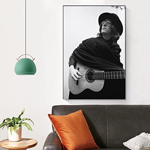 John Lennon Poster pour décoration murale, impression sur toile pour maison, salle de bain, chambre, bureau, salon… - Les Beatles, Paul McCartney, John Lennon, RIngo Starr, George Harrison John Lennon Poster pour décoration murale, impression sur toile pour maison, salle de bain, chambre, bureau, salon… – Image 5