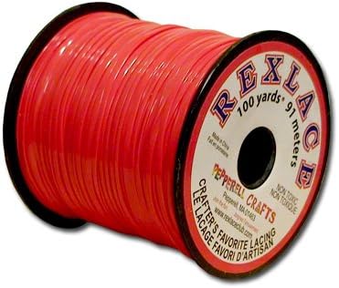 Springfield Leather Company's Rexlace Red Plastic Lace