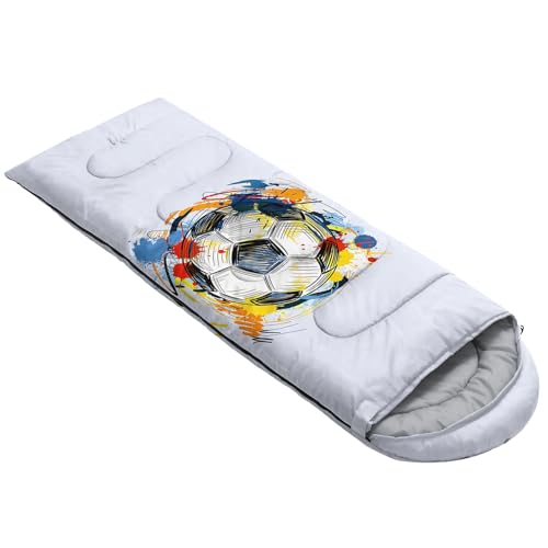 Image of QOOMO Camping Sleeping Bags,3 Season Warm & Cool Weather,Lightweight,Waterproof Sleeping Bags for Adults & Kids,Traveling,and Outdoors,Camping Gear Equipment