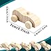 Haconba 18 Pack DIY Wood Car Toys Unfinished Wooden Cars to Paint Wooden Craft Cars for Home Activities Craft Projects Family Time Handicraft