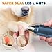 2026 New Dog Dsilent Groom Pro Nail Grinder Silent Groom Pro Quiet Electric Pets Nail File with LED Light & 5 Speeds (Gray)