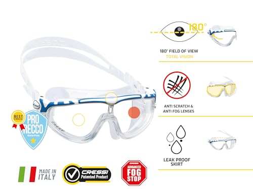 Óculos de Natação Cressi Skylight - Preto/preto