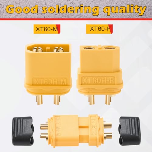 Image of Frienda 36 Pair XT60 Connectors (XT60 Upgrade) LiPo Battery Connectors Male Female Bullet Connector Plugs for RC Parts LiPo Battery