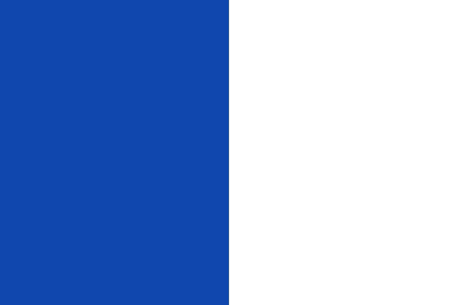 Drapeau XL Jemappes et Flénu bleu blanc de haute résistance