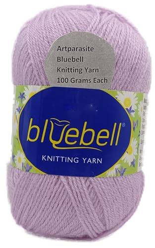 Image of 1 Pieces Blue Bell Wool, 100 gm Each Thick Yarn Best Used with Knitting Crochet Needles Wool Yarn for Knitting Needle Acrylic Thread Knitting Yarn (Light Lavender)