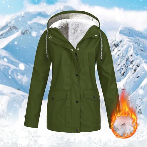 Sudadera con capucha de forro para mujer y parka de invierno 3