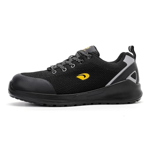 Image of DRKA Steel Toe Shoes for Men, Breathable Lightweight Work Sneakers Safety Shoes for Men with Anti-Static
