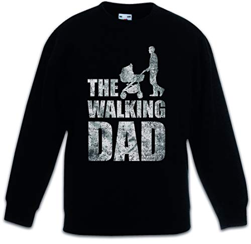 Sweat Walking Dad vêtement enfant noir pour l école et les loisirs