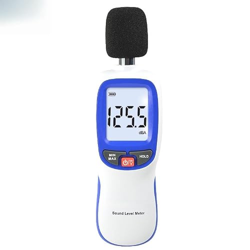 XDLEDMKIZ Decibel Meter, Smart Sound Level Meter Tester Factory Calibrated, 30~130dBA Ran, Clear LCD Display With 20, 000 Data Recording