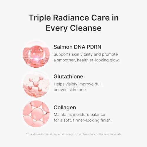 Image of medicube Facial Cleanser PDRN Pink Glutathione Capsule Foam Cleanser | Daily Face Wash for Pore Care, Uneven Skin Tone, Texture | Hydrating & Nourishing Deep Cleansing | Korean Skincare, 4.23 oz