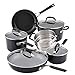 KitchenAid Hard Anodized Nonstick Cookware/Pots and Pans Set, 10 Piece, Matte Black