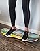 VEW-DO Zippy Maplewood Balance Board Ergonomic Training System with Solid Hardwood Knobbed Outrigger Roller - Fitness, Balance, Core Workout (Beginner to Intermediate)