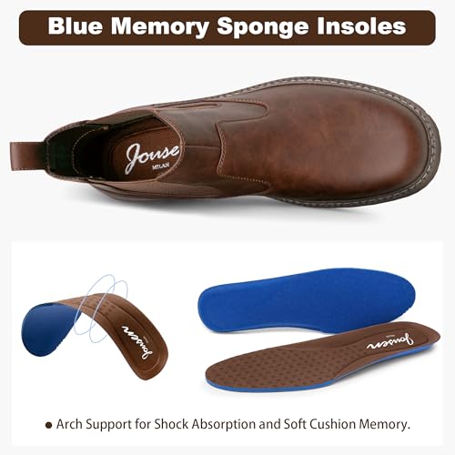 jousen mens boots retro chelsea boots mens casual slip on boots for men