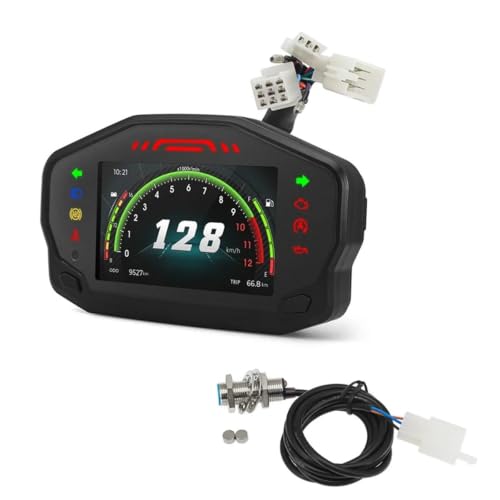 Tachymètre moto 12000 tr/min et compteur de vitesse numérique pour moteurs 2 et 4 cylindres