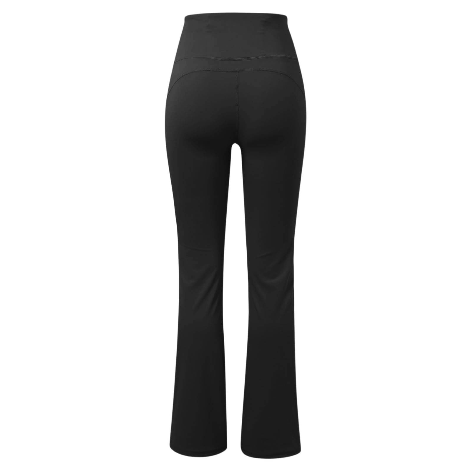 Hochtaillierte Damen Yogahose mit ausgestelltem Bein für Workouts, Po-Lifting-Effekt und hochelastisch, sportlich