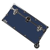 C&N Footlockers College Dorm Room & Summer Camp Lockable Trunk Footlocker with Wheels - Undergrad...