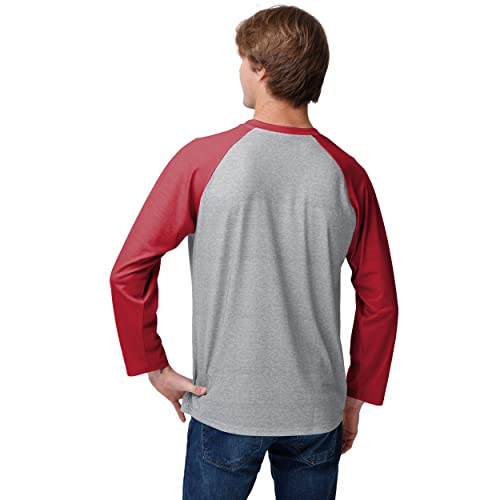 FOCO Tampa Bay Buccaneers NFL Mens Gray Big Logo Raglan - XL - Image 2
