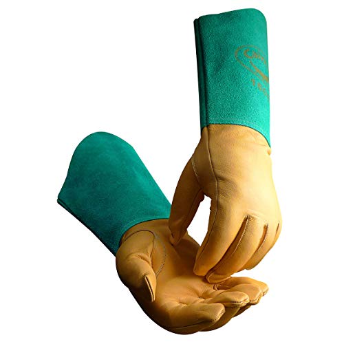 Caiman 1606-4 Premium Goat Skin Rose Pruning, Fruit Picking & Gardening Gloves, Medium