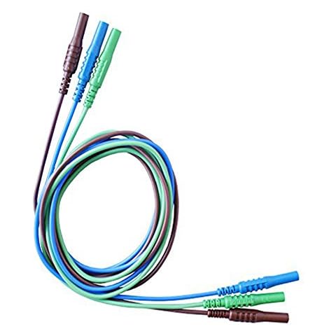 LDM202 Brown/Green/Blue Test Leads Set for Kewtech, Multifunction Testers Cover