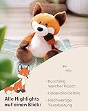 NICI Kuscheltier Fuchs Fabio 50cm - orange - Weiches Plüschtier – niedliches Stofftier zum Kuscheln & Spielen – tolle Geschenkidee für Kinder & Erwachsene | 65697